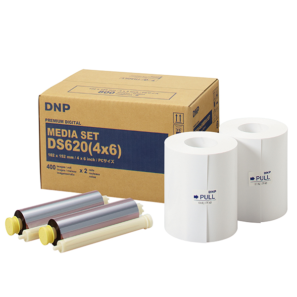 DNP DS620 4x6 Carta + Ribbon per 800 Stampe 10x15