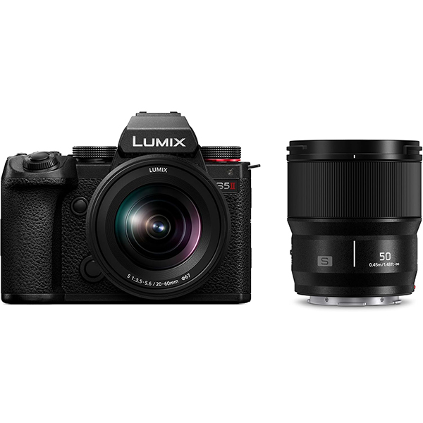 Panasonic Lumix S5 II + Lumix 20-60mm + Lumix 50mm Fotocamera Digitale DC-S5M2W